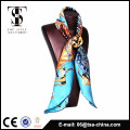2015 New design fashion beautiful print twill silk scarf